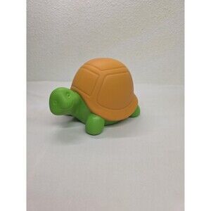 Vintage Sylvania Turtle soft silicone night light for Kids orange and green Toy